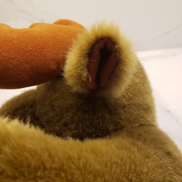 Ikea Plush Brown Moose Rust Color Antlers 17" l Antlers Stuffed Animal - Picture 5 of 10